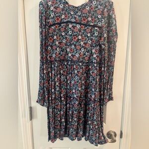 Knox Rose XS long sleeve gauze floral dress.